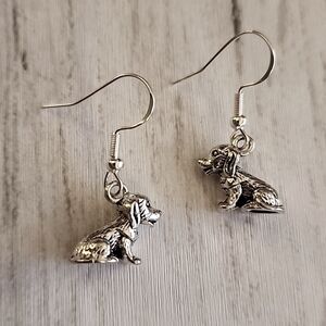 Dog Earrings 925S Post  ER